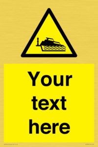 Custom warning grounding cruiser on lock cill